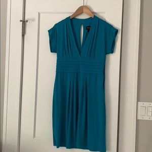 Laundry by Shelli Segal turquoise tuxedo dress